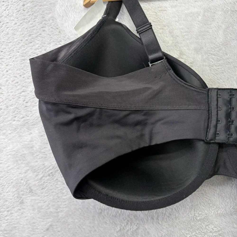Bali Womens Bra 42DDD Black Style DF6548 Smoothing Underwire Mesh Breathable